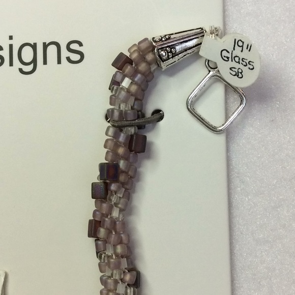 FINAL SALE PRICE Matte Lilac & Cube Woven Lia Rosa Designs Set - Picture 2 of 5